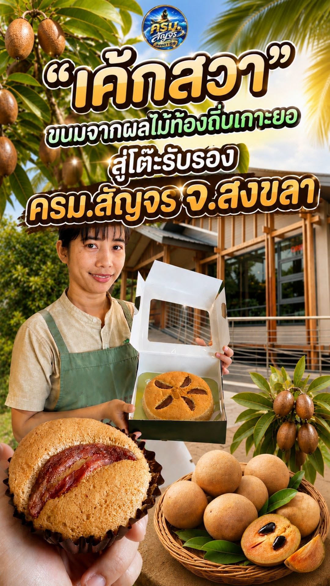 &ldquo;เค้กสวา&rdquo; ขนมจากผลไม้พื้นถิ่นเกาะยอ สู่โต๊ะรับรอง ครม.สัญจร จ.สงขลา